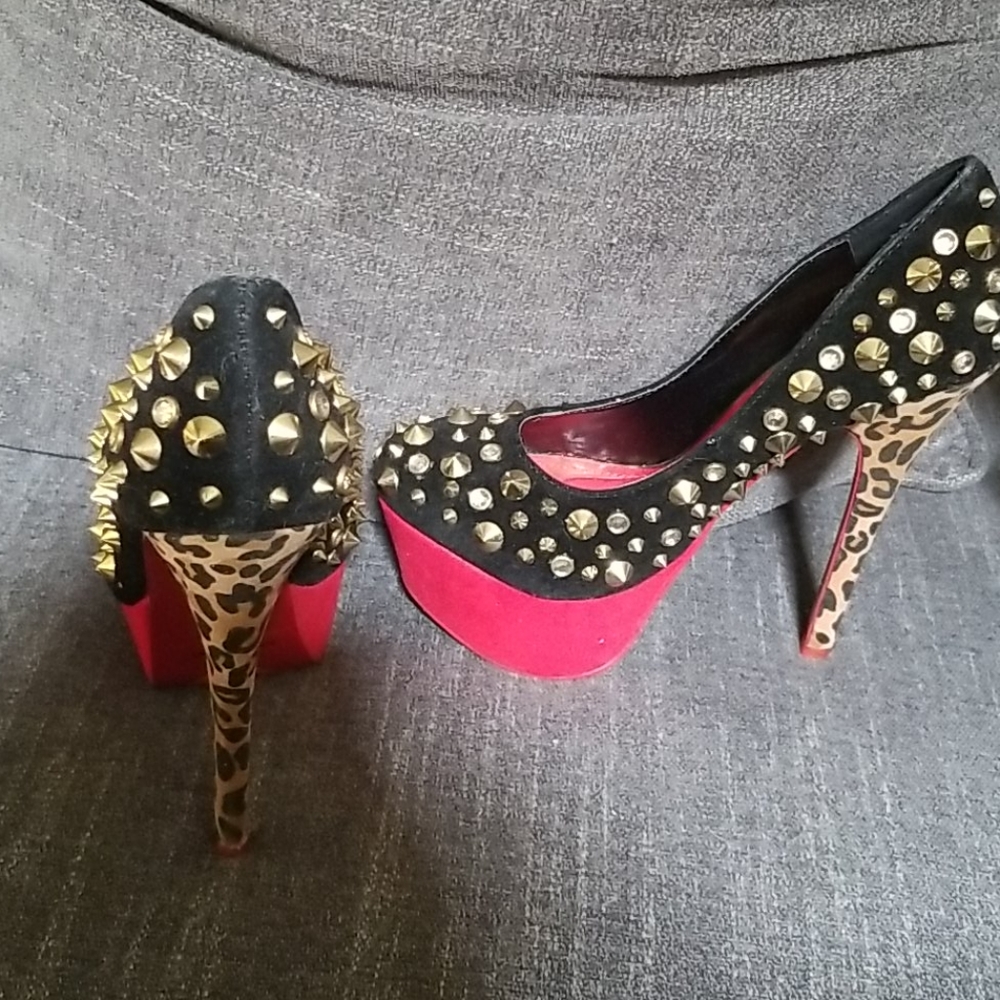 Studded Heels - Picture 2 of 2